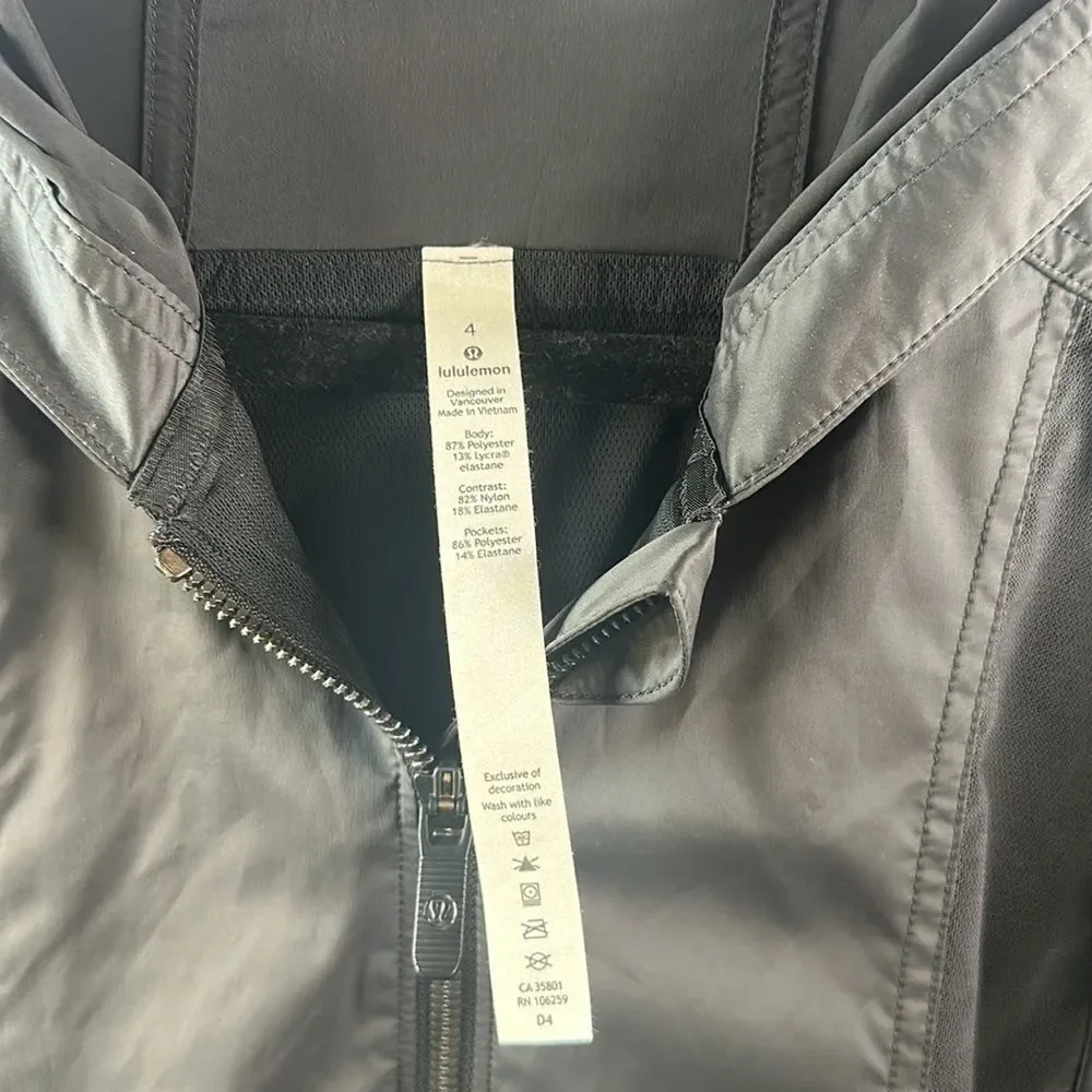 🖤 Lululemon Before Dawn Jacket – Black, Size 4